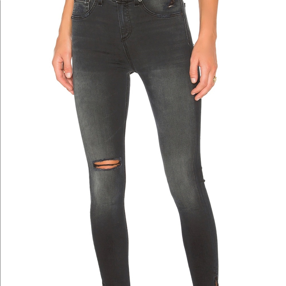 Rag & Bone 10 Inch Capri Crop in Steele - Picture 2 of 5